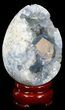 Crystal Filled Celestine (Celestite) Egg - Madagascar #41680-1
